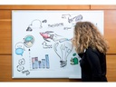Franken Magnethaftendes Whiteboard X-tra!Line 90 cm x 120 cm, Weiss