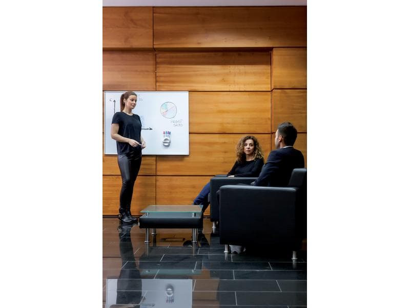 Franken Magnethaftendes Whiteboard X-tra!Line 90 cm x 120 cm, Weiss