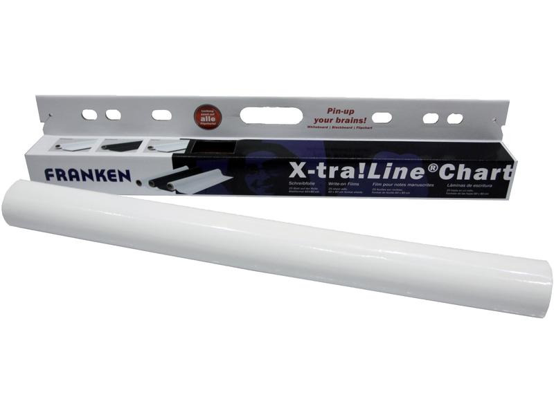 Franken Whiteboardfolie X-tra! Line Chart 80 cm x 60 cm, Blanko