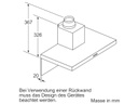 Bosch Wandhaube DWB96BC50 3 × Stufen