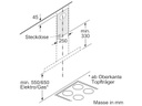 Bosch Wandhaube DWB96BC50 3 × Stufen
