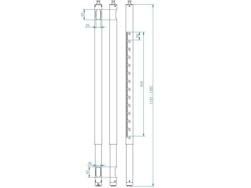 Euromet Verlängerung ARAKNO 110-170cm Weiss