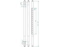 Euromet Verlängerung ARAKNO 110-170cm Weiss