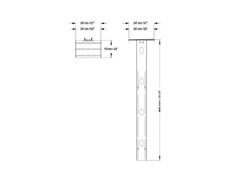 Neomounts by NewStar Halterung PLASMA-M2500CAMSHLF2 Schwarz