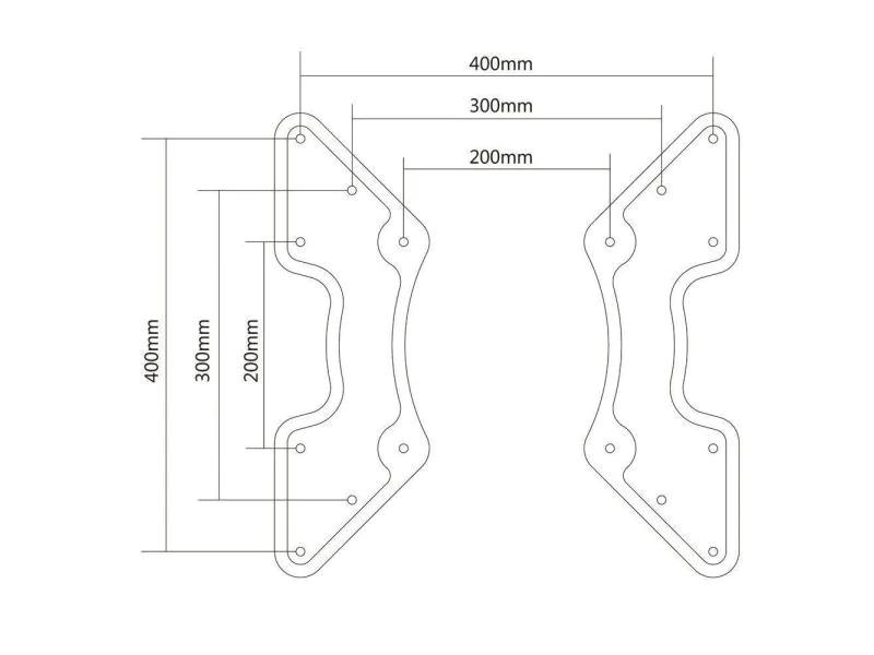 PureMounts VESA Adapter Universal Schwarz