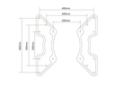 PureMounts VESA Adapter Universal Schwarz