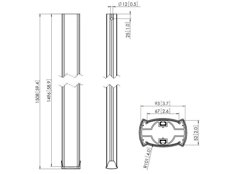 Vogel's Ersatzteil PUC 2515 Silber
