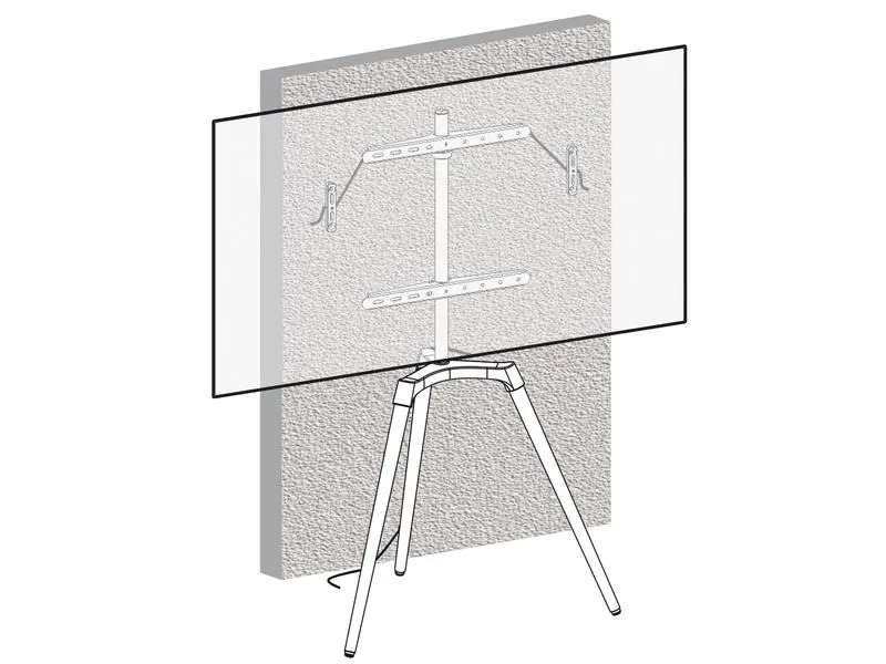 CE My Wall HT20, Design TV-Ständer Braun; Schwarz