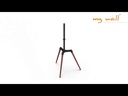 CE My Wall HT20, Design TV-Ständer Braun; Schwarz