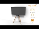 CE My Wall HT21, Design TV-Ständer Beige; Weiss