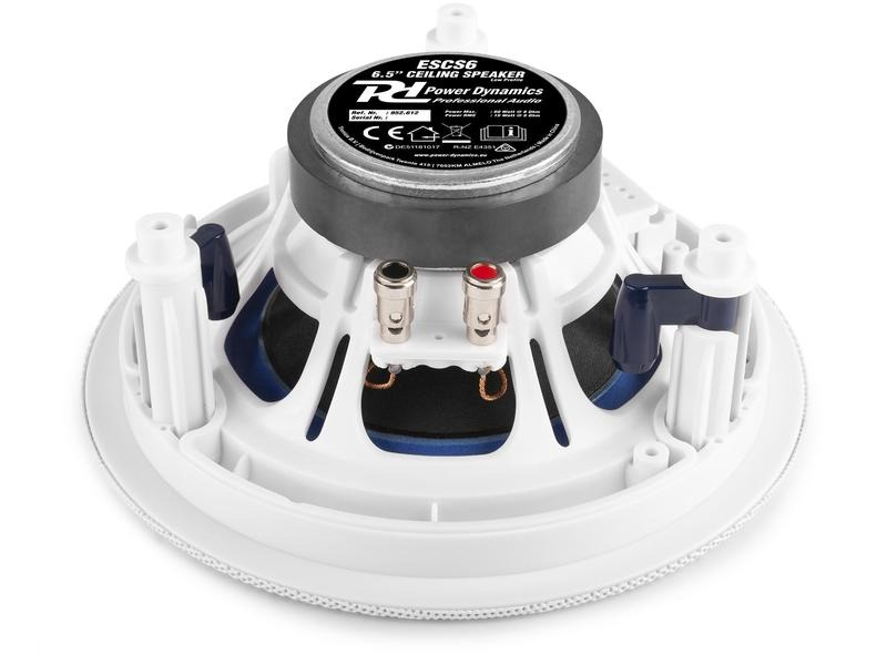 Power Dynamics Deckenlautsprecher ESCS6 2er-Set, 15W, Weiss
