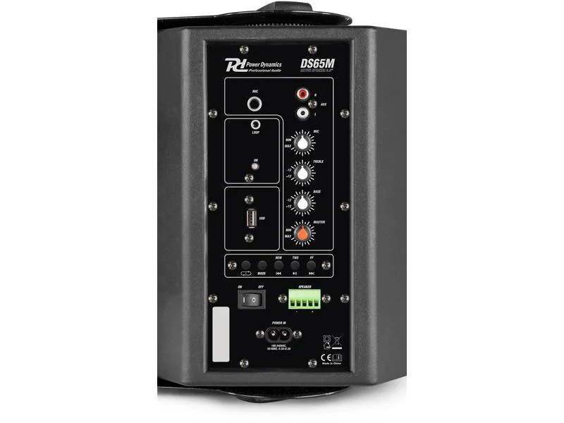 Power Dynamics Installationslautsprecher DS65MB 60W, Paar Schwarz