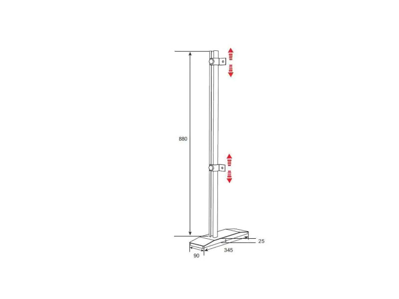 DSS Standfuss Premium Twin 80 max. 80 Kg Schwarz