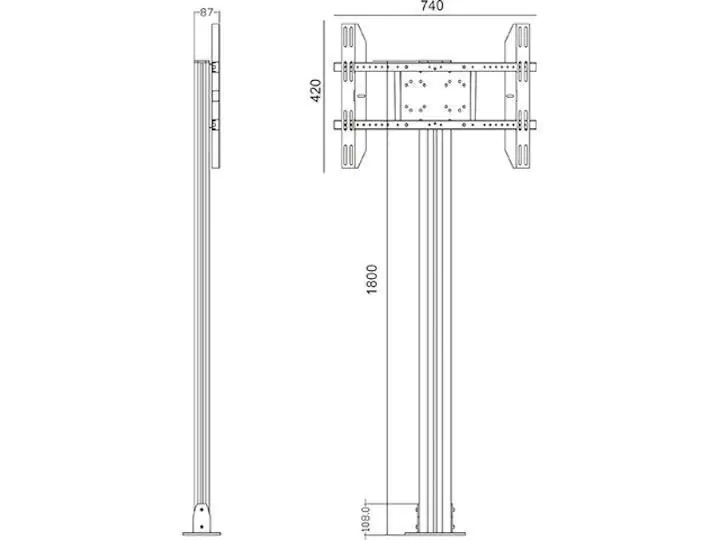 Multibrackets Standfuss 2395 Silber
