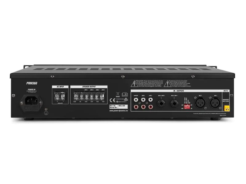 Power Dynamics Verstärker Pro PRM360 4-Zonen Mischer