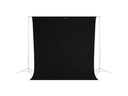 Westcott Hintergrund 2.7 x 3 m Schwarz