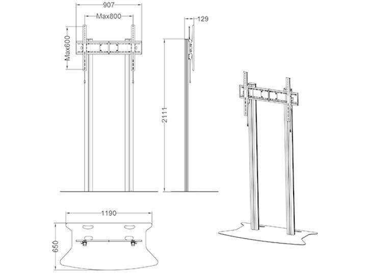 Multibrackets Standfuss 2562 Silber