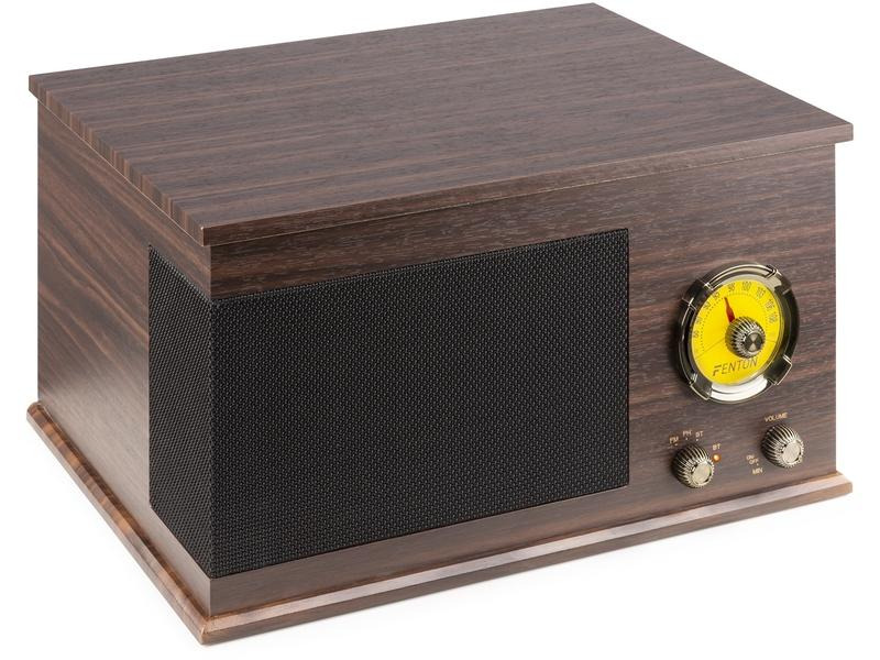 Fenton Plattenspieler mit Bluetooth RP173 Dunkelbraun