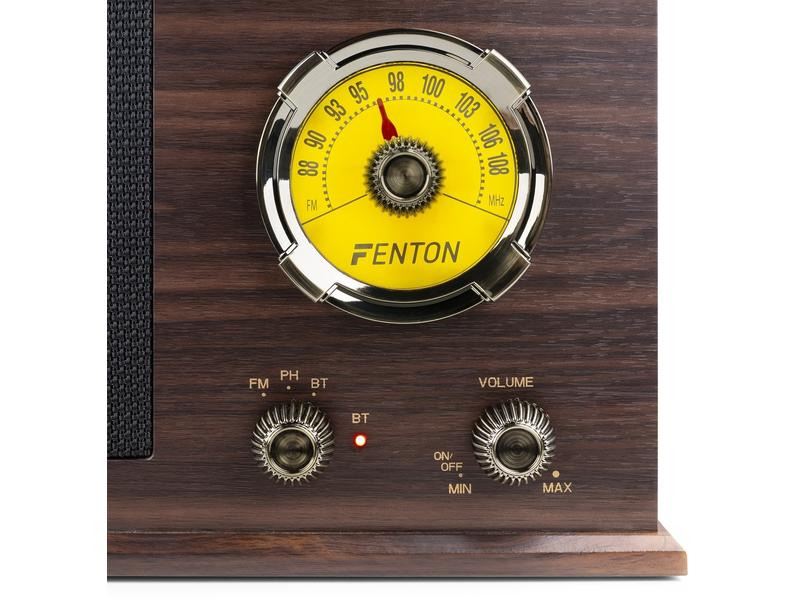 Fenton Plattenspieler mit Bluetooth RP173 Dunkelbraun