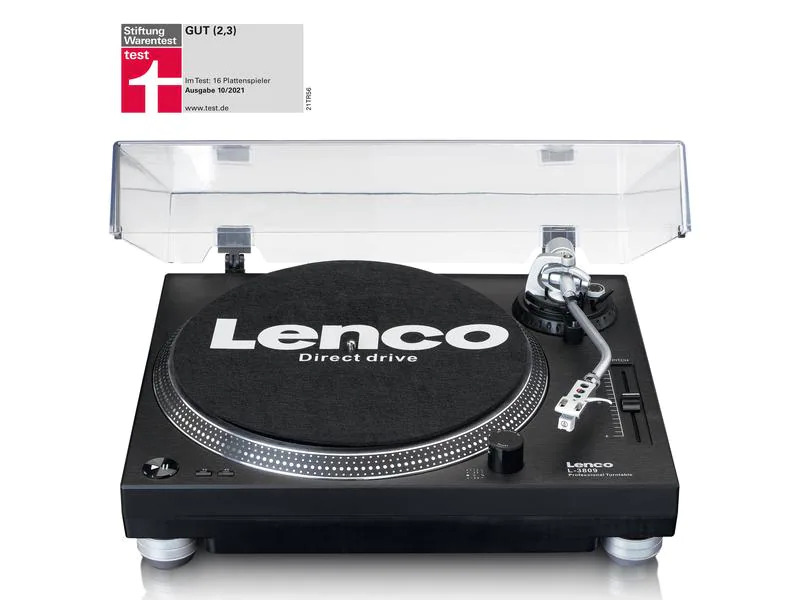 Lenco Plattenspieler L-3809 Schwarz