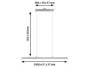 Paulmann LED Pendelleuchte URail Lento Zigbee, 42W, 2700-6500K, Chrom
