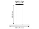 Paulmann LED Pendelleuchte URail Lento Zigbee, 42W,2700-6500K,Schwarz