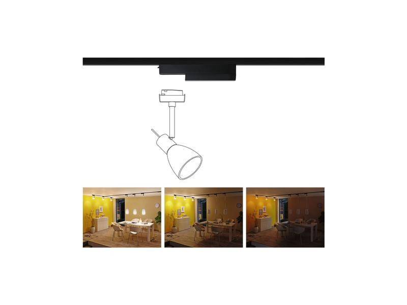 Paulmann URail Spotadapter, Ein/Aus/Dimmen, Schwarz, ZigBee