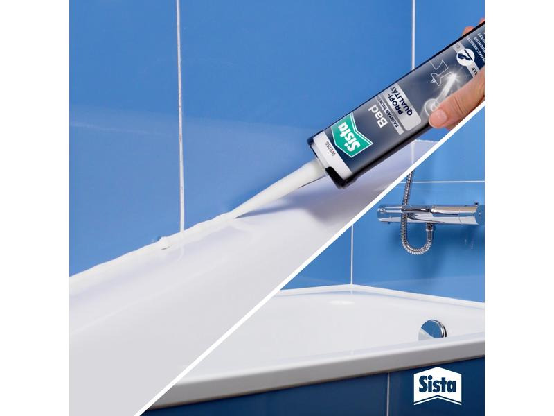Sista Dichtmasse Bad Profi-Qualität Silikon Manhattan, 280 ml