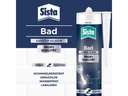 Sista Dichtmasse Bad Profi-Qualität Silikon Silbergrau, 280 ml