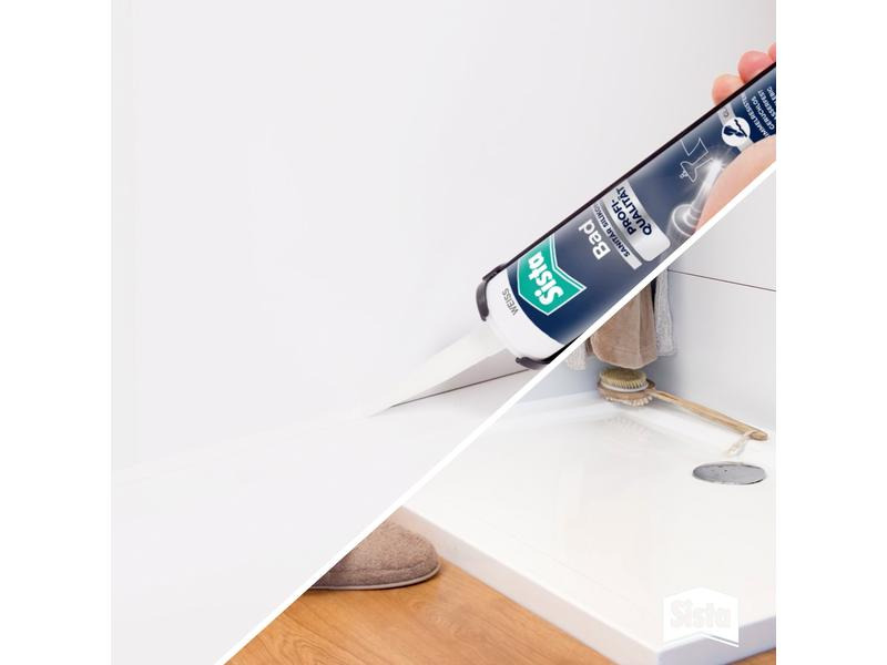 Sista Dichtmasse Bad Profi-Qualität Silikon Transparent, 280 ml