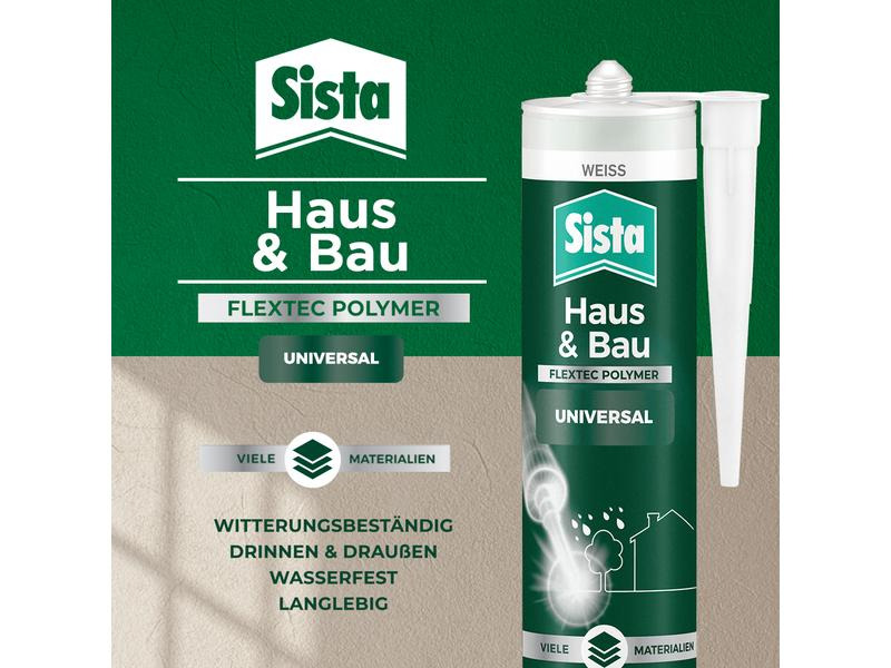 Sista Dichtmasse Haus &amp; Bau Universal Transparent, 280 ml
