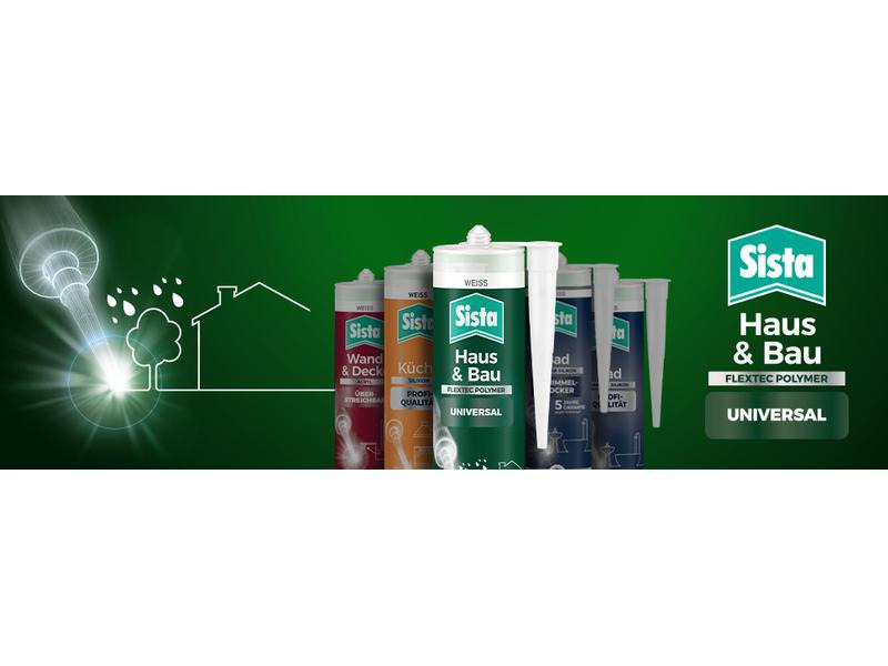 Sista Dichtmasse Haus &amp; Bau Universal Transparent, 280 ml
