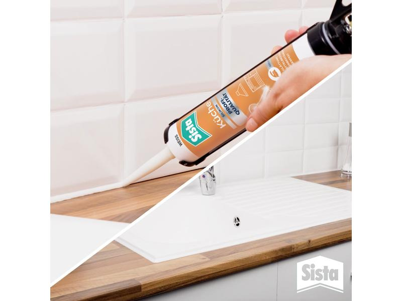 Sista Dichtmasse Küche Silikon Weiss, 280 ml