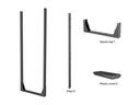 Multibrackets Video Wall Stand Floormount Pro OM46N-D Schwarz