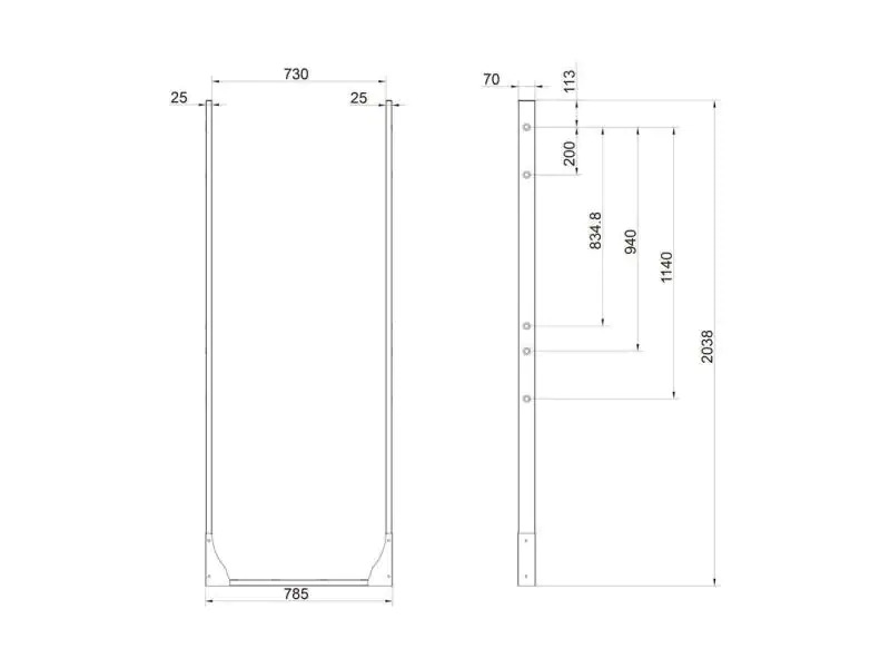 Multibrackets Video Wall Stand Floormount Pro OM46N-D Schwarz