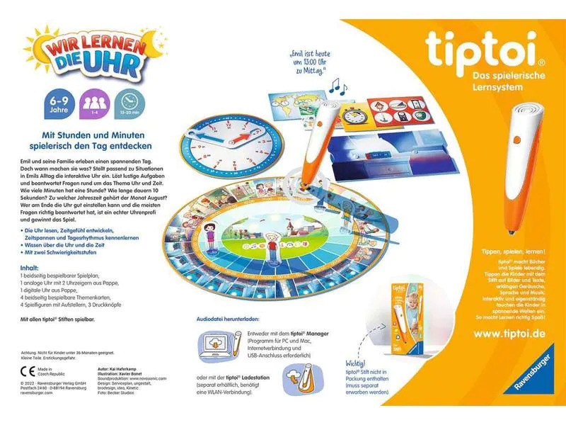 tiptoi Spiel Wir lernen die Uhr