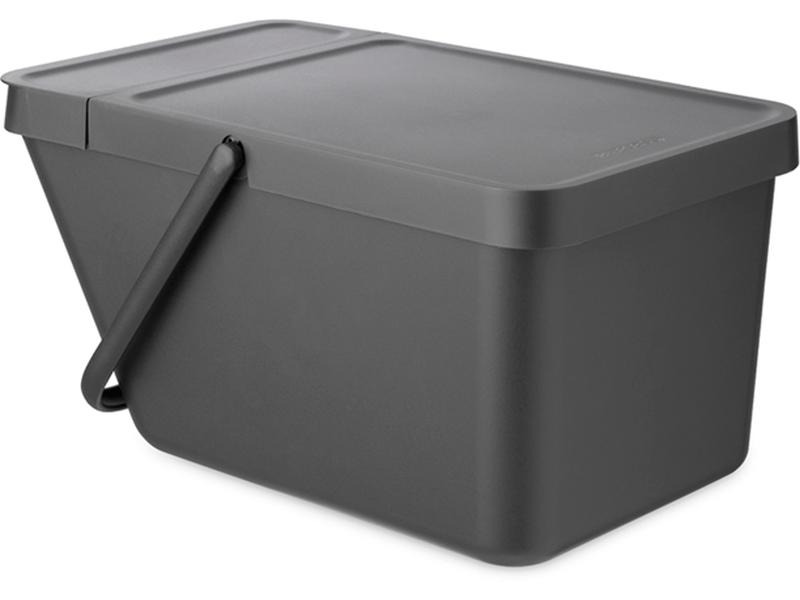 Brabantia Recyclingbehälter Sort &amp; Go 20 l, Grau
