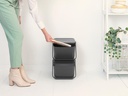 Brabantia Recyclingbehälter Sort &amp; Go 20 l, Grau