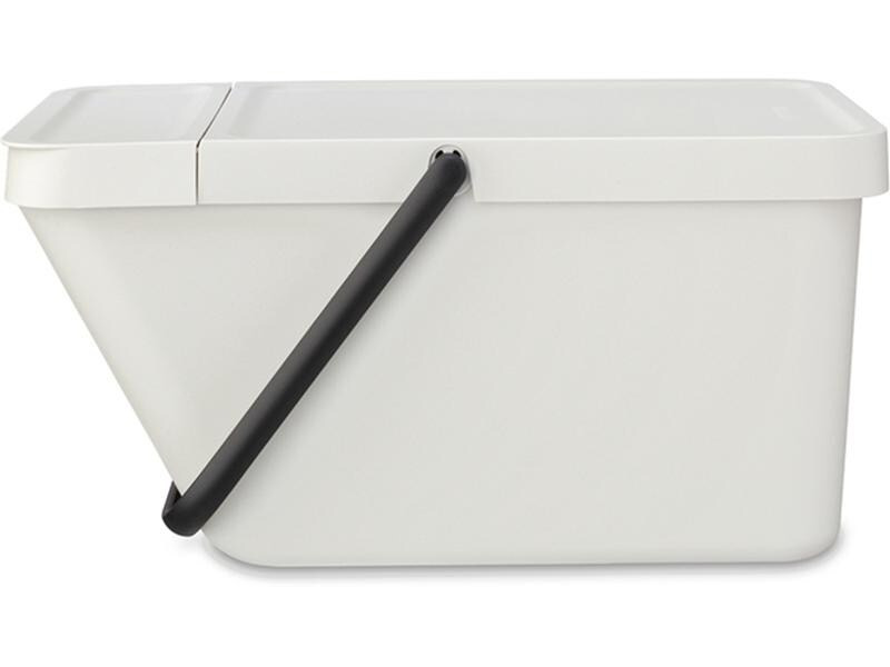 Brabantia Recyclingbehälter Sort &amp; Go 20 l, Hellgrau
