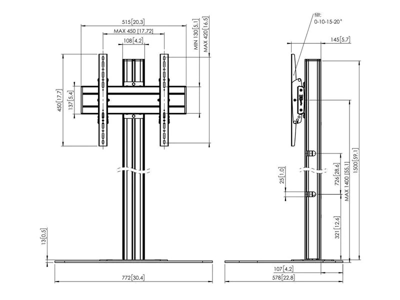 Vogel's Standfuss F1544B Schwarz