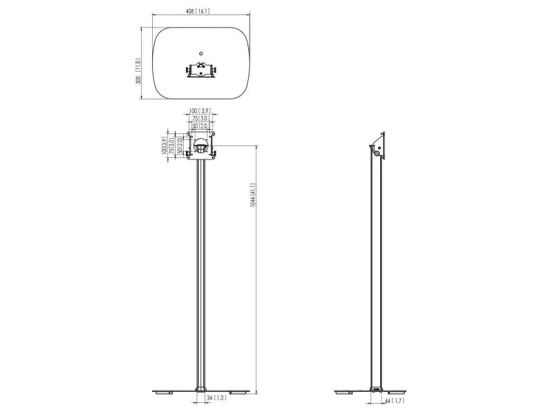 Vogel's Standfuss PTA 3101B Schwarz