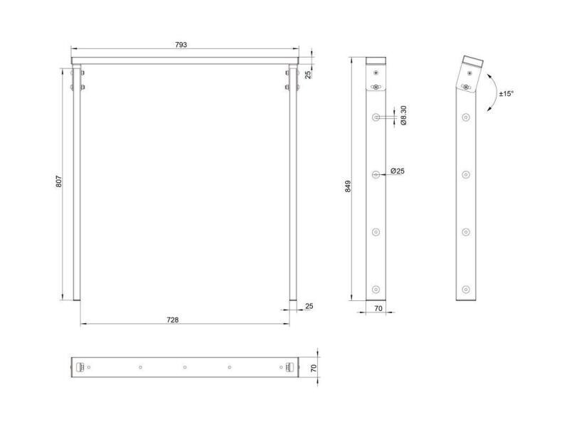 Multibrackets Deckenhalterung Ceiling Mount Pro OM46N-D