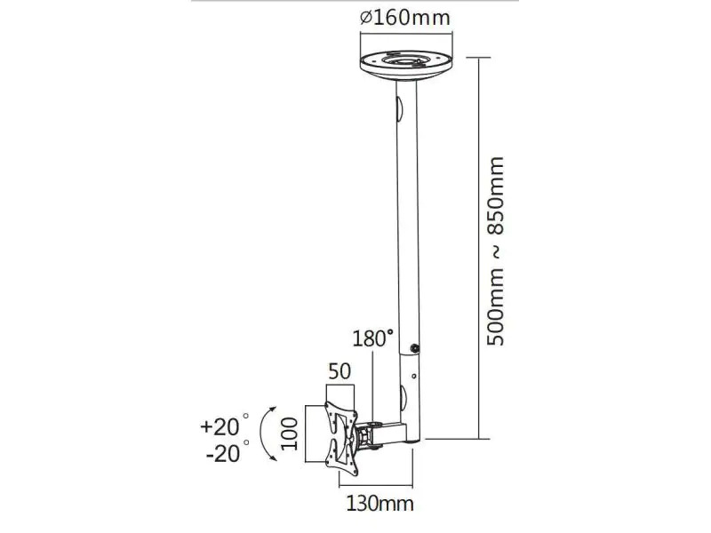 NewStar Deckenhalterung FPMA-C050