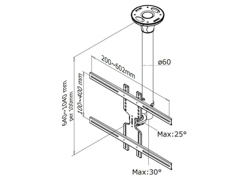 NewStar Deckenhalterung FPMA-C400