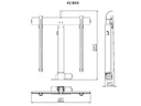 DSS TV-Lift Ascona TV Möbel mit Liftsystem max. 50 kg - Weiss