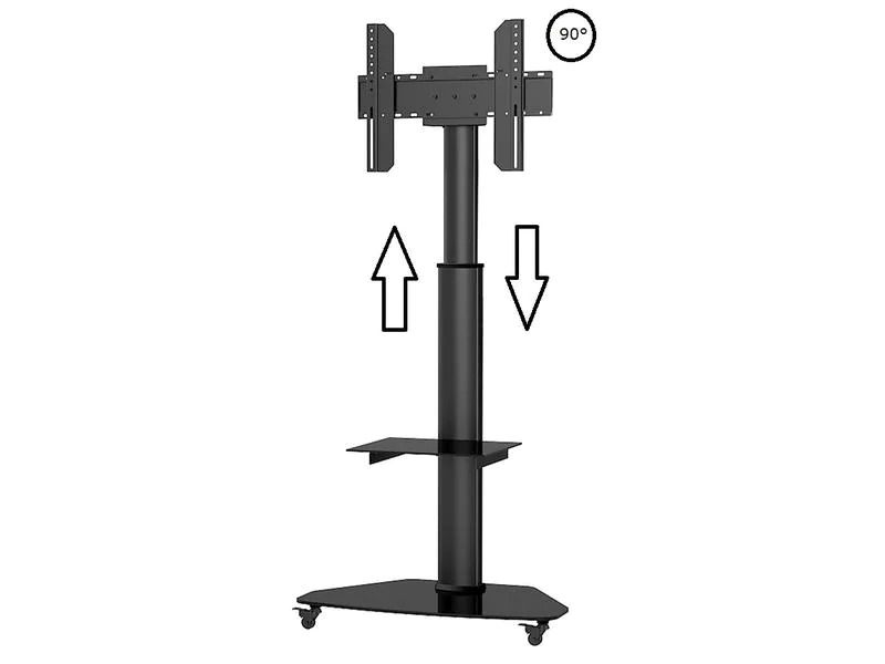 Audioraq TV-Trolley -70, VESA 200x200-600x400 Schwarz