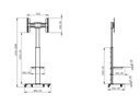 Audioraq TV-Trolley -70, VESA 200x200-600x400 Schwarz