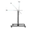 Multibrackets TV-Trolley Display Stand 110 Tilt &amp; Table Silber