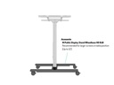 Multibrackets TV-Trolley Display Stand 110 Tilt &amp; Table Silber