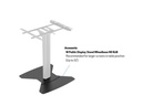 Multibrackets TV-Trolley Display Stand 110 Tilt &amp; Table Silber